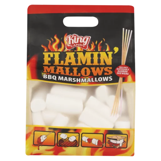 King Candy Flamin' BBQ Marshmallows Bag 400g