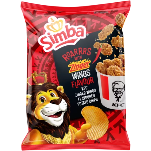 Simba KFC Zinger Wings Flavour Potato Chips 120g — WELKOM USA