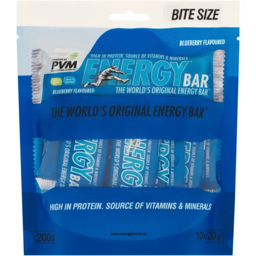 PVM Blueberry Flavoured Bite Size Energy Bars 20g