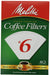 Melitta White No.6 Coffee Filters (40 Cone Filters) 145g
