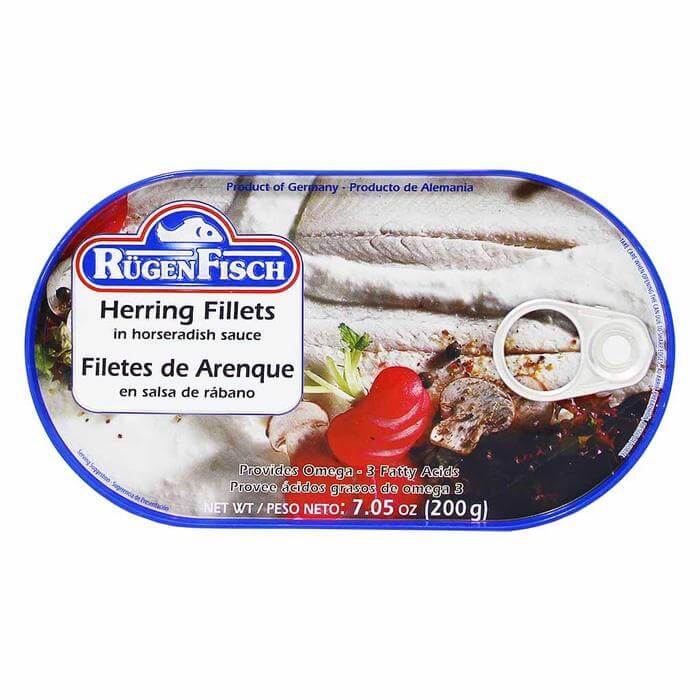 Ruegenfisch Herring Filets in Horseradish Sauce 200g