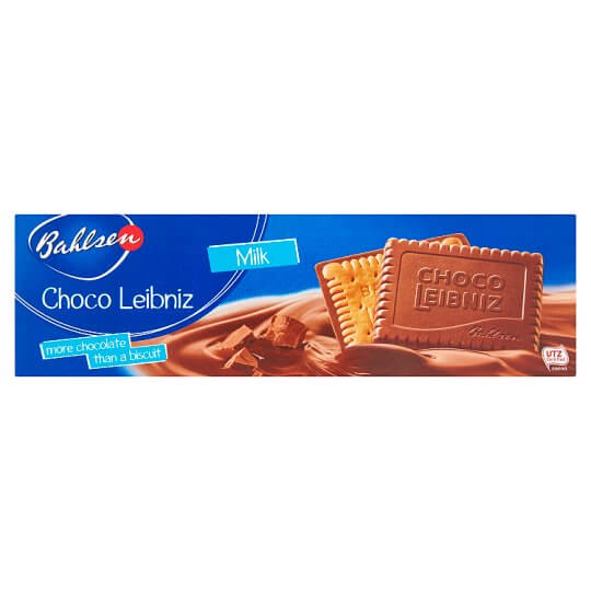 Bahlsen Milk Choco Leibniz  HEAT SENSITIVE ITEM. PLEASE ADD ITEM 122942 TO THE ORDER TO TRY TO PROTECT CHOCOLATES FROM HEAT DAMAGE. 125g
