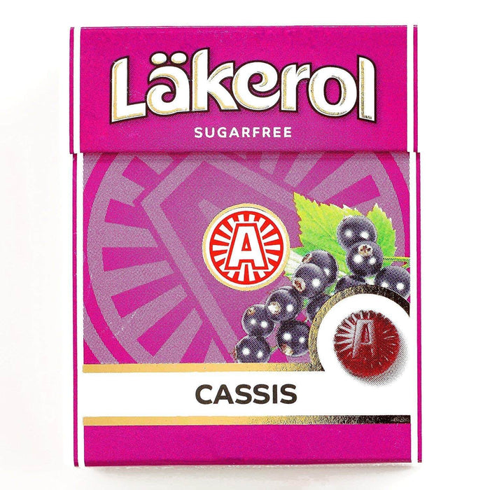 Lakerol Black Currant and Cassis Sugar Free Pastilles 25g