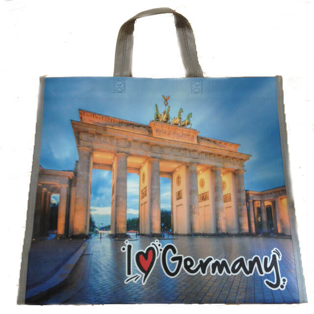 I Love Germany Shopping Bag with Brandenburg Gate 90g