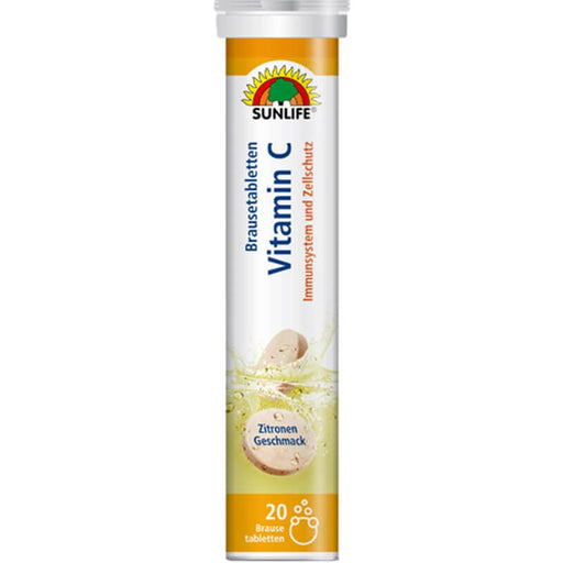 Sunlife Vitamin C Item Contains 20 Lemon Flavored Tablets 80g