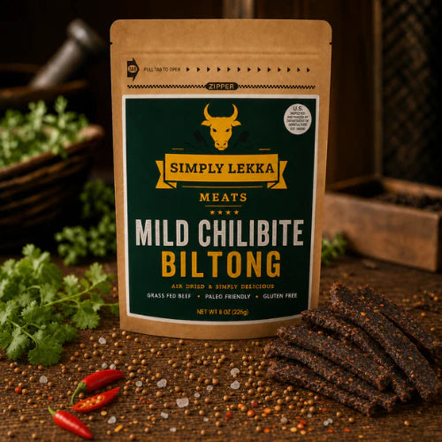 Simply Lekka Meats Mild Chilibite Biltong 226g/8oz