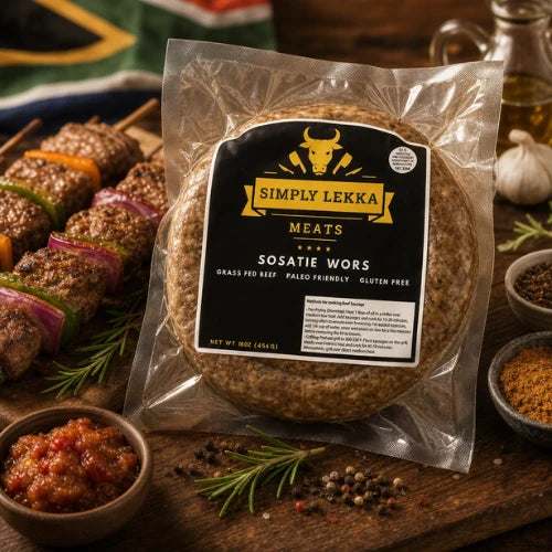 Simply Lekka Meats Sosatie Boerewors 454g