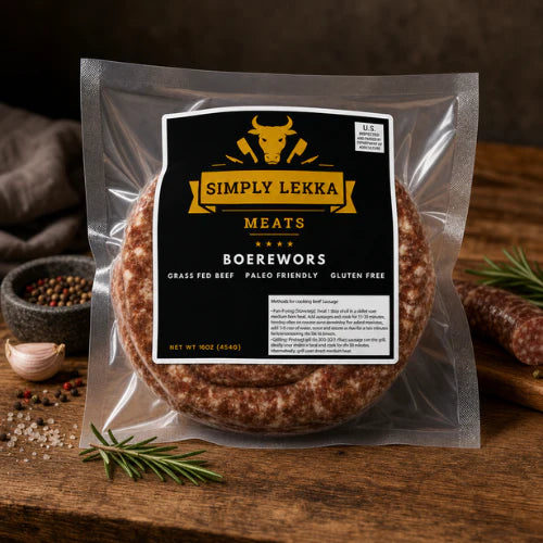 Simply Lekka Meats Original Boerewors Frozen 454g