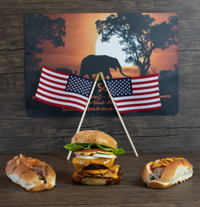Boerewors Spiced Hamburgers 4 x 6 oz (pack of 3)