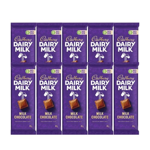 Cadbury Dairy Milk Chocolate - Original 80g - 10 Pack