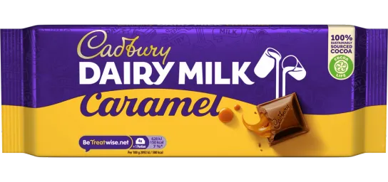Cadbury Dairy Milk Caramel Chocolate Bar 120g