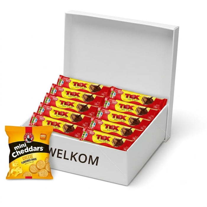 Welkom South African Variety Box Mini Cheddar 33g and Tex 40g x10