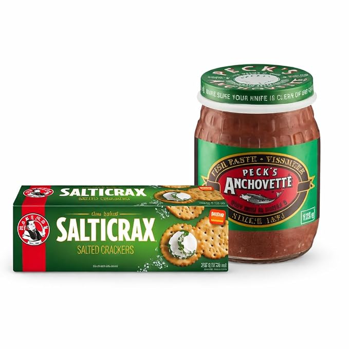 SmartSnack Savouries 200g Salticrax &Pecks Anchovette 125g