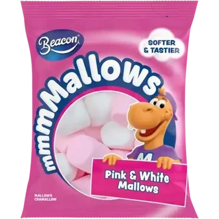 Beacon Mallows Marshmallows Pink & White 135g