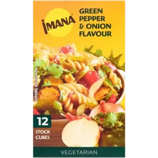 Imana Super Stock Green Pepper & Onion Flavoured Cubes 12 Pack