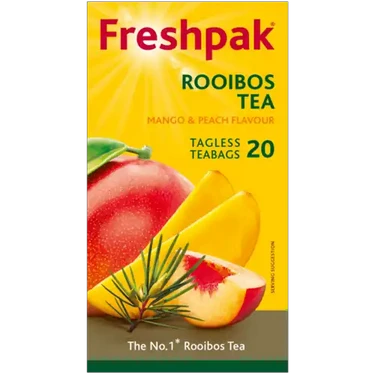 Freshpak Mango & Peach Flavour Rooibos Tea Bags 20 Pack