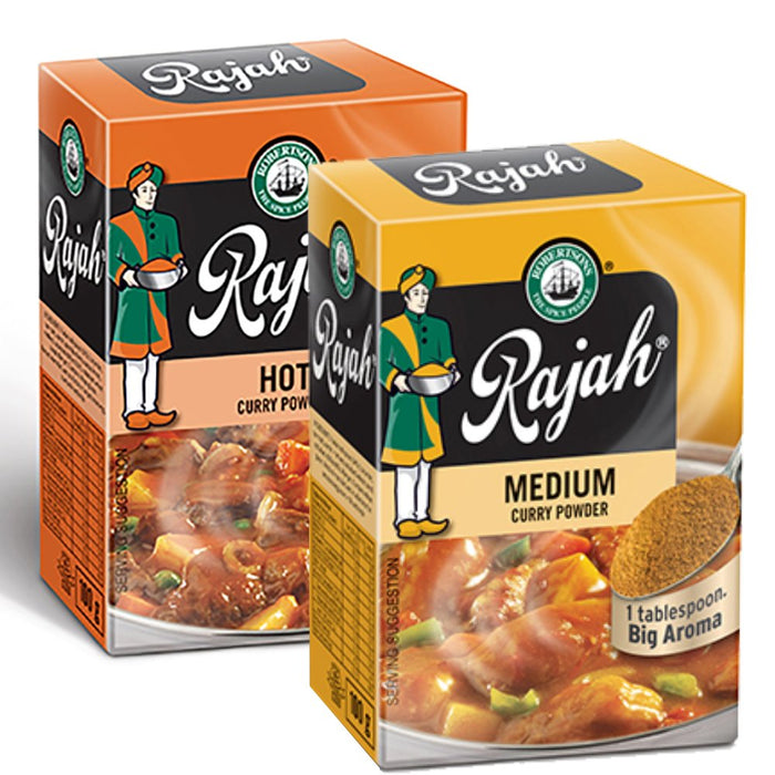 Rajah Curry Powder Medium and Hot | Pack of 2 100g