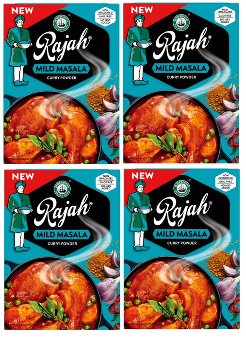 Rajah Mild Masala Curry Powder 100g - 4 Pack