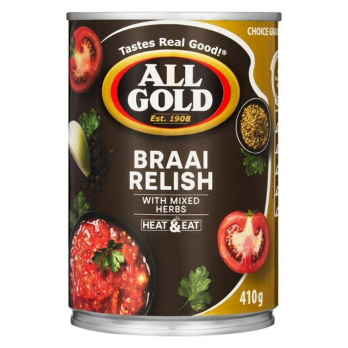 All Gold Braai Relish - w/ Mixed Herbs (Can) 410g