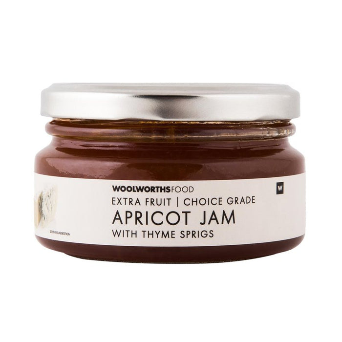 Woolworths Apricot Jam With Thyme Sprigs 240g