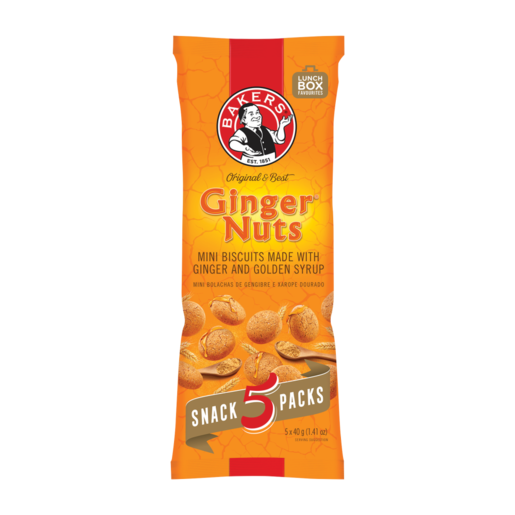 Bakers Multipack - Mini Ginger Nuts 5x40g