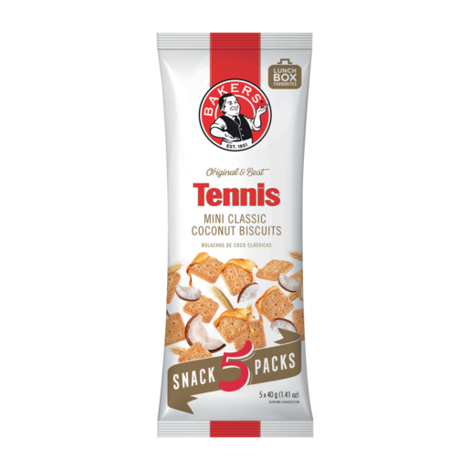 Bakers Tennis - Multipack - Mini Classic 5x40g