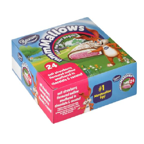 Beacon Strawberry Whippy Mallow Eggs 24's