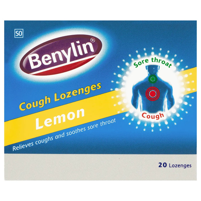 Benylin Cough Lozenges Lemon 20 Capsules