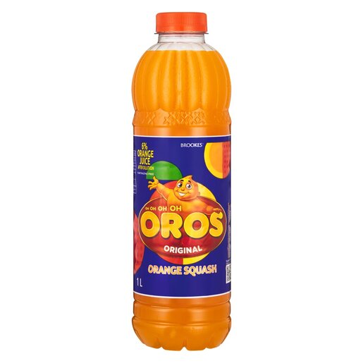 Brookes Oros Original Orange Squash 1L/33.81oz_1pack