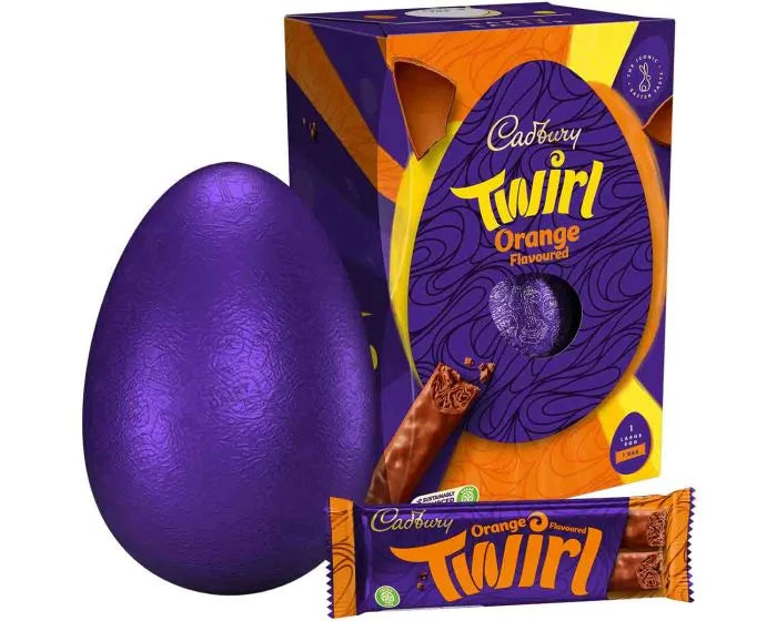Cadbury Orange Twirl Easter Egg 193g