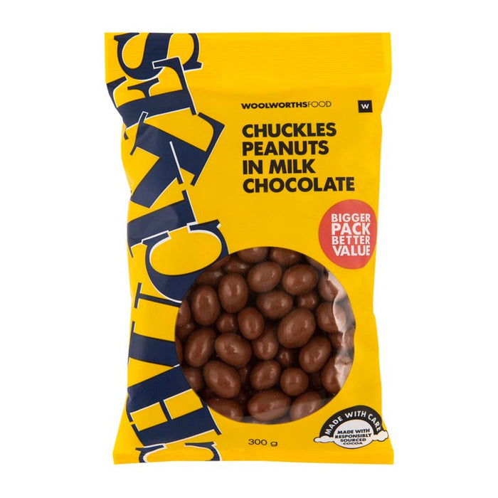 Woolworths - CHUCKLES Peanuts in Milk Chocolate Bulk Pack 300g