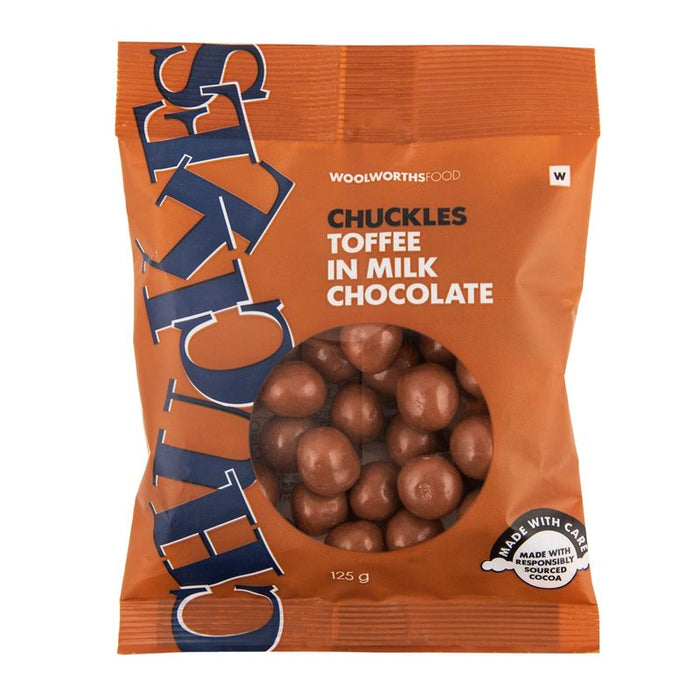 Woolworths - CHUCKLES Toffee in Milk Chocolate 125g