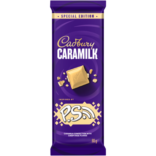 Cadbury Caramilk P.S. Chocolate Slab 80g