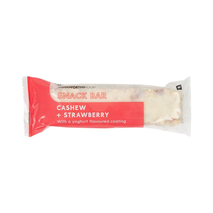 Woolworths Cashew and Strawberry Snack Bar 50g