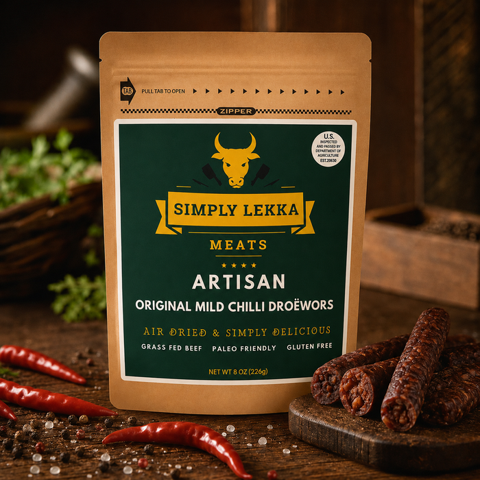 Simply Lekka Meats Mild Chilli Droewors 226g/8oz