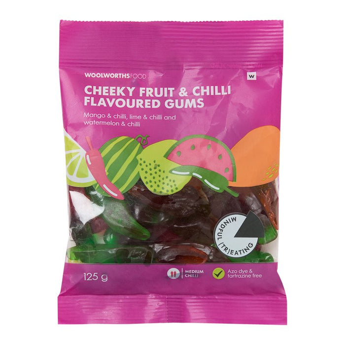 Woolworths Cheeky Fruit And Chilli Flavoured Gums 125g