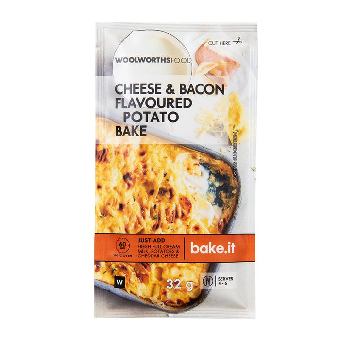 Woolworths Cheese and Bacon Flavoured Potato Bake 32g