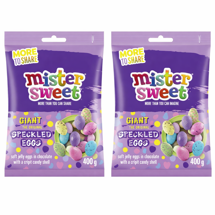 Mister Sweet Giant Speckled Eggs 400g - 2 Pack