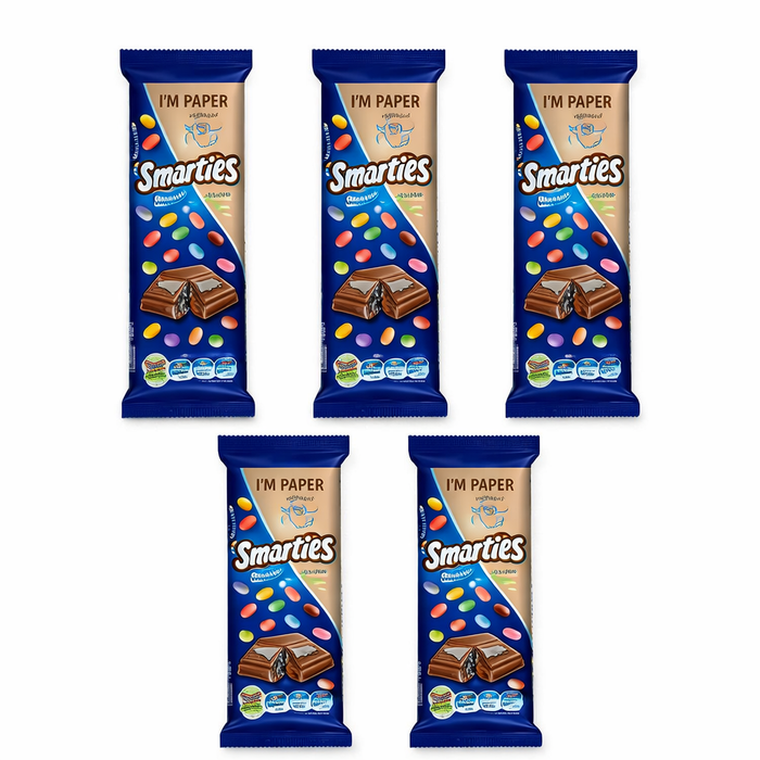 Nestle Smarties In Milk Chocolate 80g - 5 Pack