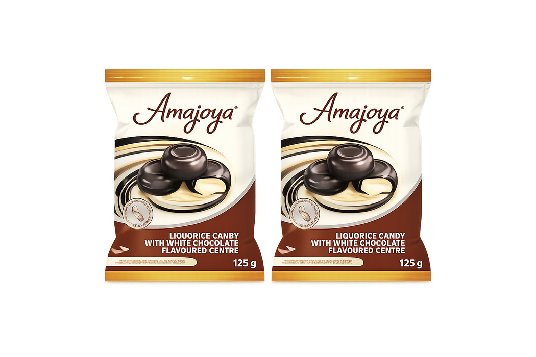 Amajoya (MH) Liquorice White chocolate 125g - 2 Pack