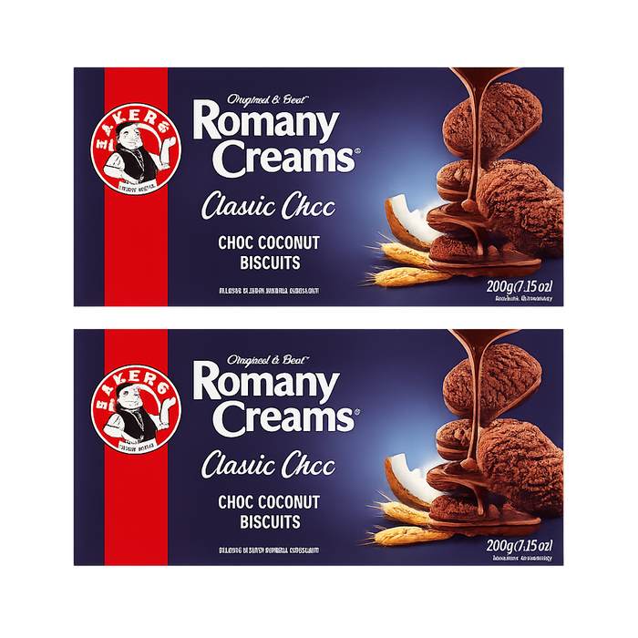 Bakers Romany Cream Classic Choc 200g - 2 Pack