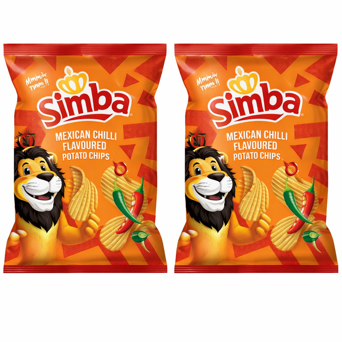 Simba Mexican Chilli Flavor Potato Chips 120g - 2 Pack