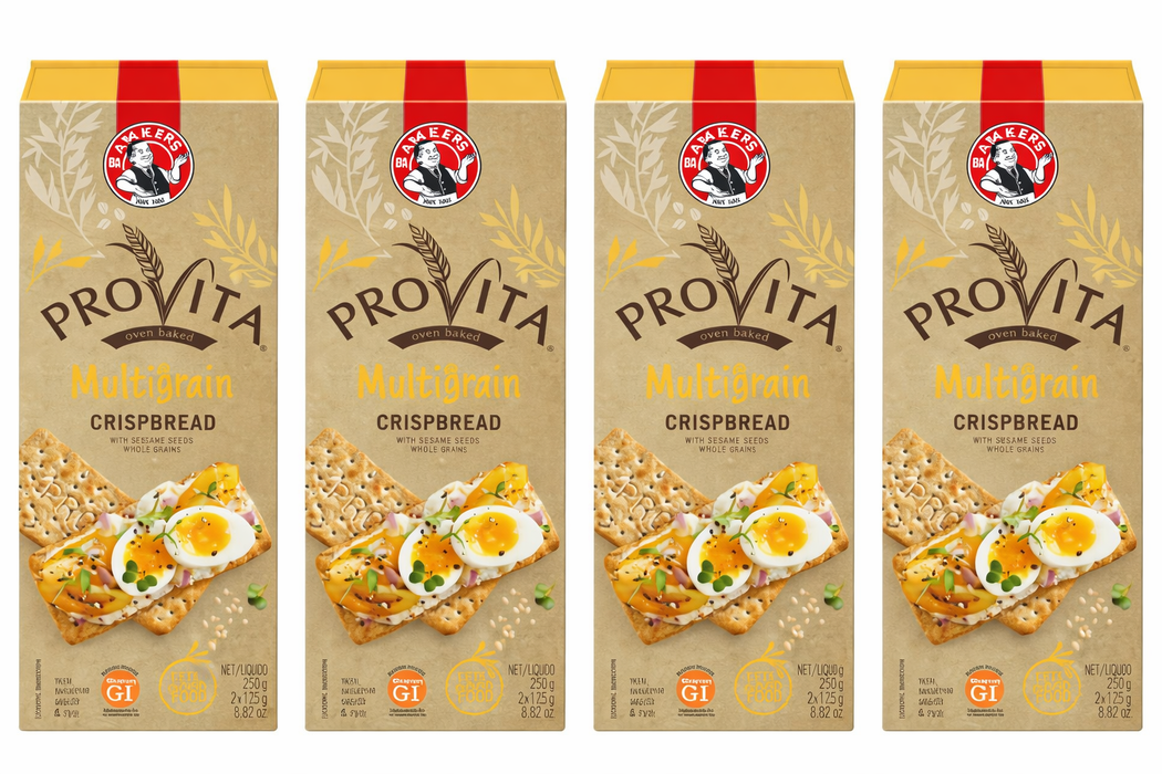 Provita Multigrain Crisp Bread 250g - 4 Pack