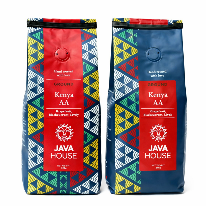Java House Africa Kenya AA Ground Coffee Beans 375g - 2 Pack