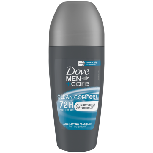 Dove Men+Care Clean Comfort Anti-Perspirant Roll-On 50ml