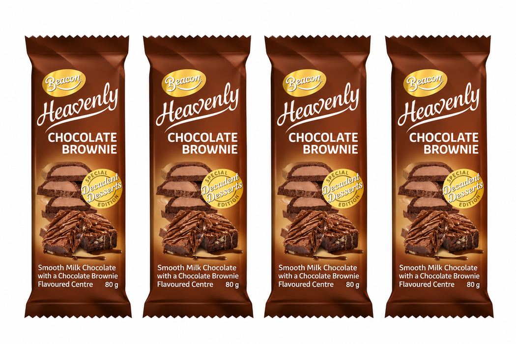 Beacon Heavenly Chocolate Brownie 80g - 4 Pack
