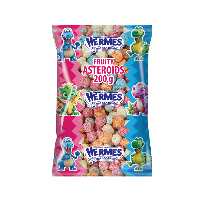 Hermes Cone & Snack Fruity Asteroids 200g