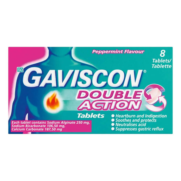 Gaviscon Gaviscon Double Action Tabs 8's