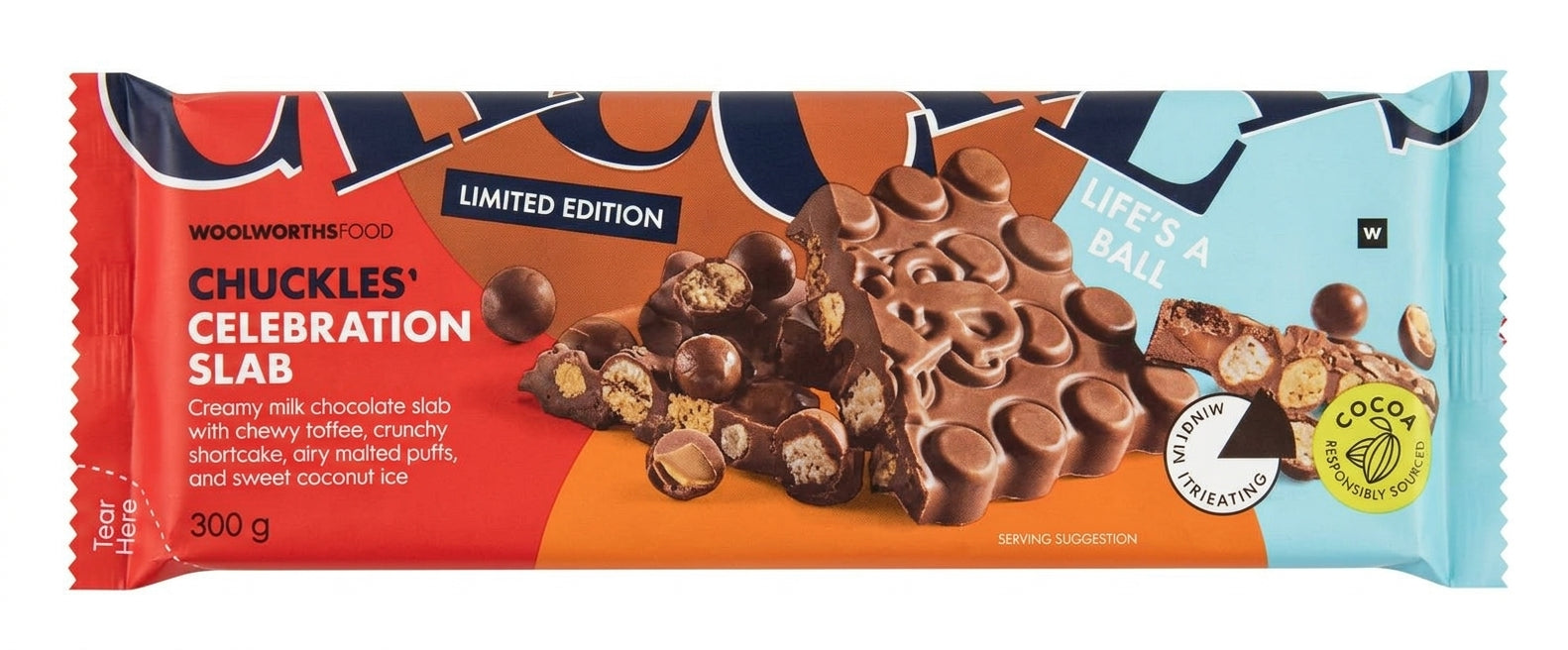 Woolworths - Chuckles Celebration Slab 300g