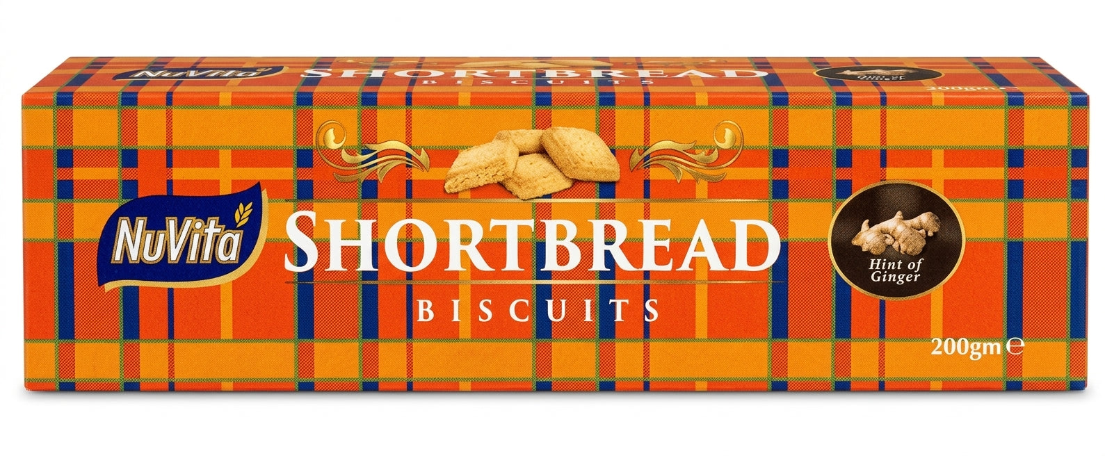 NuVita Shortbread ginger Biscuits 200g